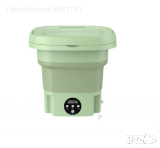 Електрическа компактна преносима пералня с горен отвор и контрол на докосване