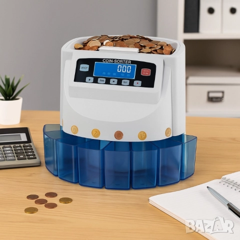 Електрическа броячна машина за монети и в евро – бързо и точно сортиране по номинал, снимка 2 - Друга електроника - 51969239