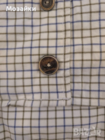 Barbour Cropped блейзър риза като ново, каре, размер S/M, снимка 4 - Ризи - 53596399