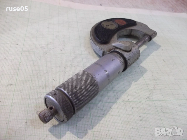 Микрометър "0-25 mm - DDR-ГДР" германски работещ, снимка 3 - Други инструменти - 54192223