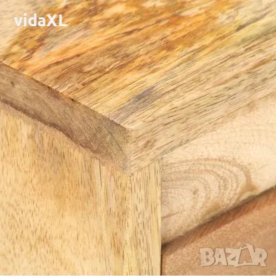 vidaXL Нощно шкафче, 40x30x45 см, мангово дърво масив(SKU:320468), снимка 4 - Шкафове - 49130642