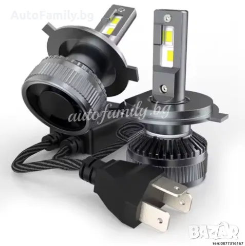 H4 Canbus LED, 6000k, 110W, яркост 13000 Lm, 12V, снимка 1 - Аксесоари и консумативи - 48517121