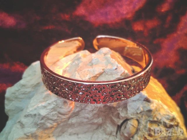 Медна терапевтична гривна 21, снимка 2 - Гривни - 53686419