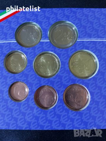 Италия 2002 - Комплектен банков евро сет от 1 цент до 2 евро, снимка 3 - Нумизматика и бонистика - 45570267