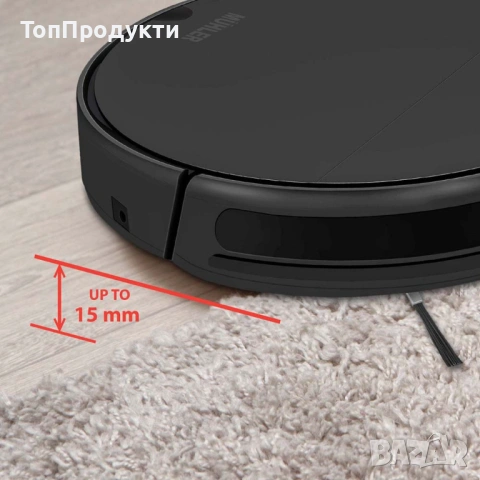 Прахосмукачка 2в1 робот и моп за сухо и мокро почистване MUHLER Bobby 1, снимка 8 - Прахосмукачки - 53071233
