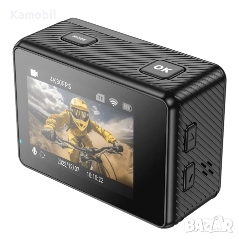 Action Camera HOCO DV101 with dual screen 1,3" + 2", снимка 2 - Камери - 45053842