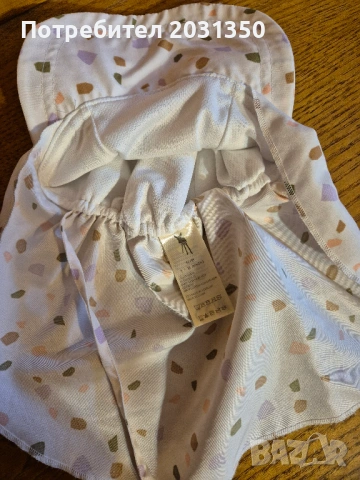 детска лятна шапка с козирка на точки Maximo с UPF80 номер 46-49, снимка 2 - Бебешки шапки - 53523177