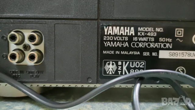 Касетен дек YAMAHA KX - 493, снимка 5 - Декове - 47394959