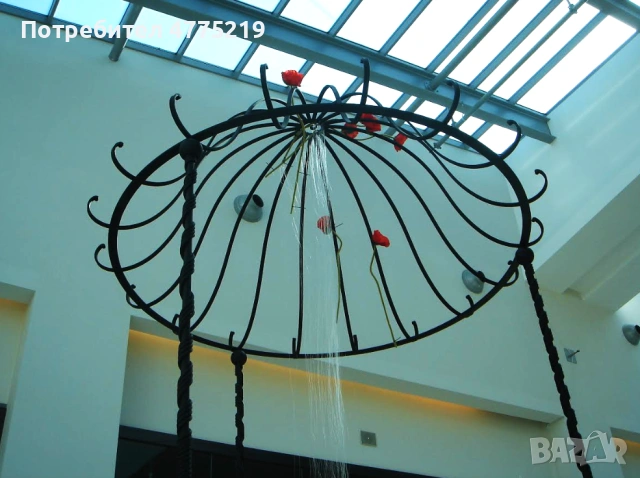 Ръчно кована метална беседка / арка за сватби, събития и градина – разглобяема, снимка 5 - Градински мебели, декорация  - 53947952