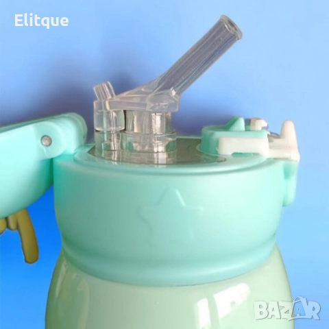 Детска бутилка за вода 2 в 1 от неръждаема стомана, снимка 6 - Стоки за близнаци - 52862531