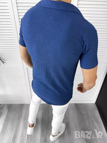 Мъжка риза с къс ръкав Пиер модел 2024, снимка 3 - Ризи - 45266190