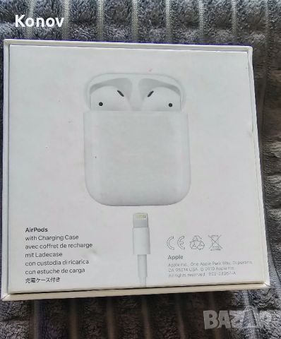 безжични слушалки Apple AirPods 2, Кутия с безжично зареждане, White , снимка 5 - Слушалки, hands-free - 45372305