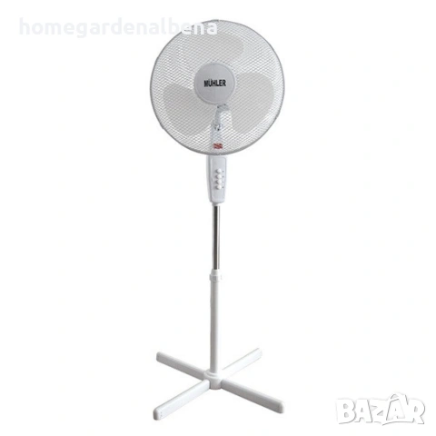 Стоящ Вентилатор Muhler 16 инча, 40W, 3 Степени – Различни цветове, снимка 4 - Вентилатори - 54181902