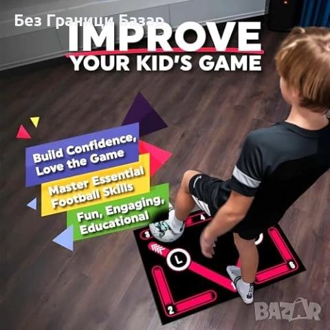 Нова Футболна тренировъчна постелка XL 90x60 + чорапи + чанта + App, снимка 4 - Футбол - 53534133