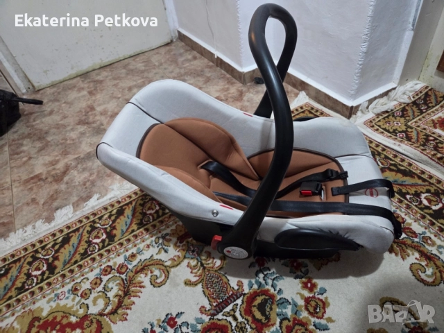 Kikka Boo - Бебешка количка 'Divaina' 3в1 Melange grey + чанта, снимка 3 - Детски колички - 52210618