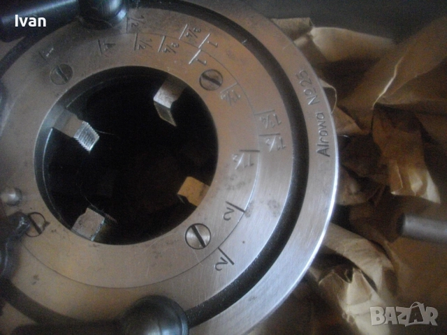1/2"-2" ALROWA ROLLER нова ФРГ винтонарезка резби на тръби до 2 цола винторез пафта плашка комплект, снимка 6 - Други инструменти - 52762273
