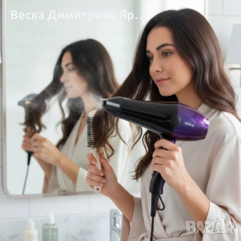 Сешоар Rosberg 2000W – Бързо сушене, прецизен контрол и надеждна защита всеки ден, снимка 2 - Сешоари - 52529408