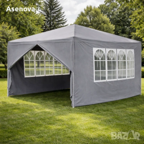 Просторна градинска шатра - стабилна конструкция и водоустойчива рамка, снимка 2 - Градински мебели, декорация  - 53773809