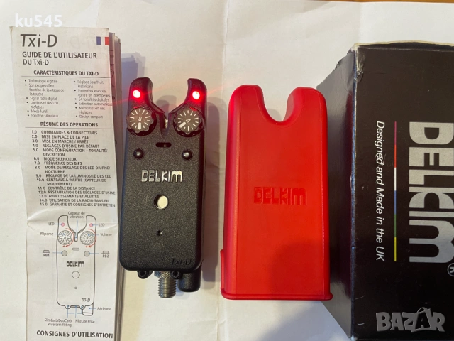 DELKIM TXI-D сигнализатор / аларма - червен цвят, снимка 3 - Такъми - 54241448