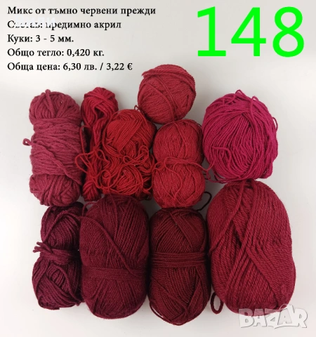 Евтини прежди в малки количества - нови и остатъци , снимка 2 - Други - 52042430