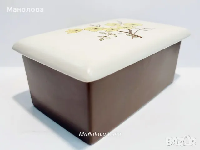 Порцеланова кутия Carlton Ware, серия Mimosa., снимка 8 - Други ценни предмети - 48526584