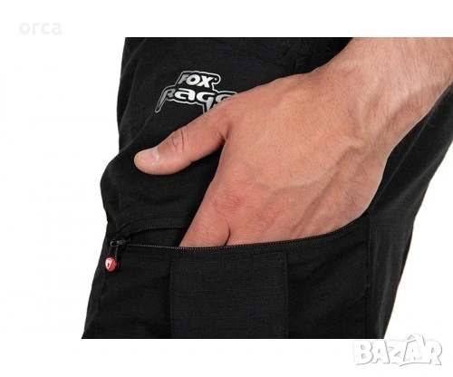 Панталон Fox Rage Combat Trousers Rip Stop за спинингов риболов черен, снимка 8 - Екипировка - 53705983