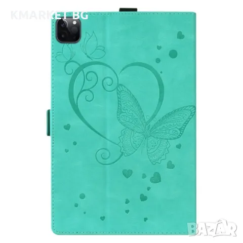 Apple iPad Pro 13 2024 Butterfly Кожен Калъф и Протектор, снимка 5 - Калъфи, кейсове - 48102843