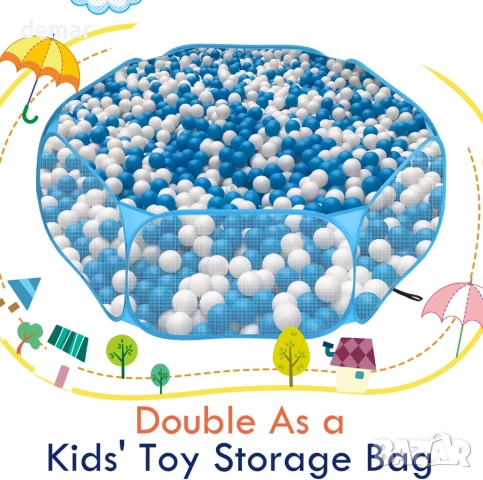 Pawaboo Преносима кошара за малки домашни любимци, класическо синьо, снимка 8 - За гризачи - 53634663