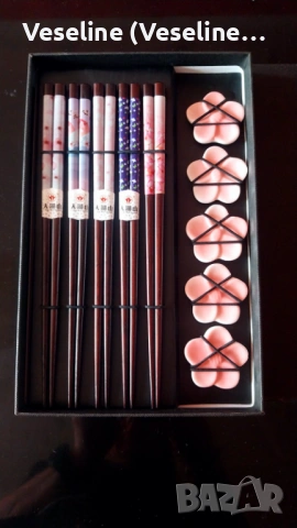 Японски сет за суши - ПРИБОРИ - БАМБУК И КЕРАМИКА, снимка 5 - Прибори за хранене, готвене и сервиране - 53902640