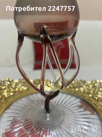 Кристална чаша , снимка 2 - Антикварни и старинни предмети - 52621329