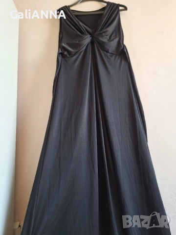 ДЪЛГА ЕЛЕГАНТНА РОКЛЯ ЛИКРА XL, снимка 4 - Рокли - 51636980