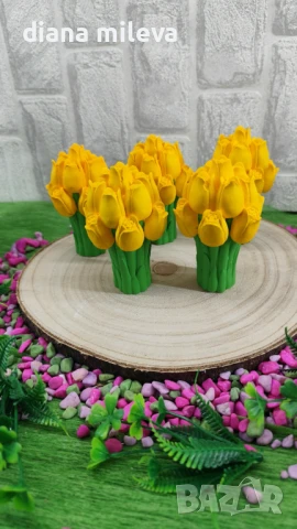 Лалета от гипсокерамика!, снимка 9 - Декорация за дома - 51133129
