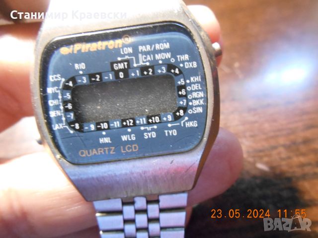 Piratron P-053CW LCD watch Vintage 79-82 for repair, снимка 5 - Други ценни предмети - 46104270