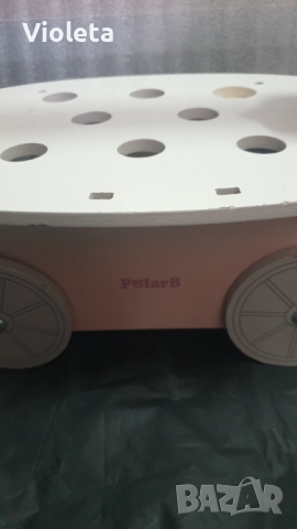 Дървена количка и магазин за сладолед от Polar B, снимка 7 - Играчки за стая - 51543214