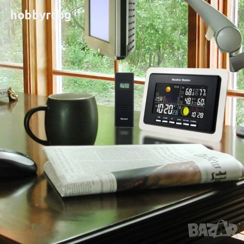 Безжична метеорологична станция за температура, влажност DCF / W, снимка 2 - Други инструменти - 21795699
