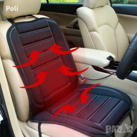 Подгряваща седалка за кола 12v подложка от 30 до 60 градуса Плюшена CAR SEAT, снимка 17 - Аксесоари и консумативи - 48110957