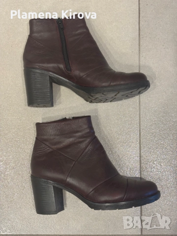 Боти от естествена кожа | Номер 37 (или 36.5), снимка 2 - Дамски боти - 44200550