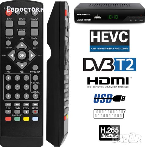 Ново. Щепсел за UK. Прилагаме адаптер. Цена: 45 лв. hd-line Tempo 4000 DVB-T2 приемник , снимка 3 - Приемници и антени - 46291441