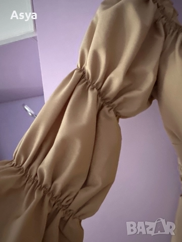 Дамска бежева рокля , снимка 7 - Рокли - 51735183