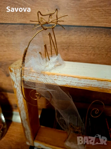 Обемна картина "Котки", снимка 5 - Картини - 53474457