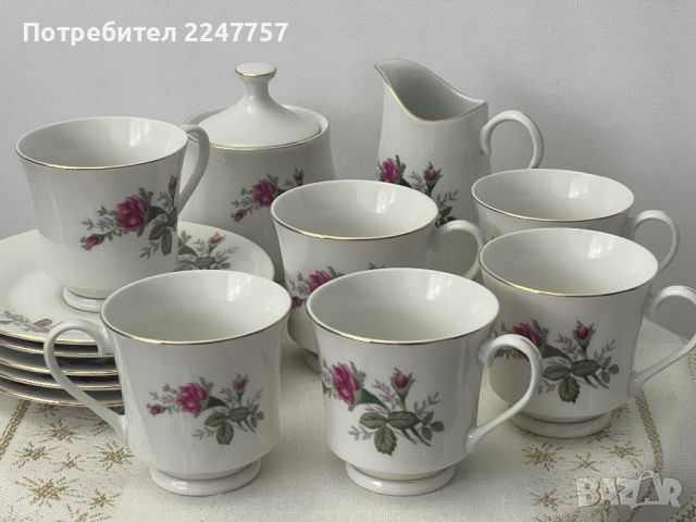 Сервиз за чай порцелан, снимка 1 - Сервизи - 46330748