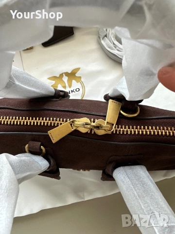 Дамска чанта Pinko Bowling bag baguette, снимка 5 - Чанти - 54049380