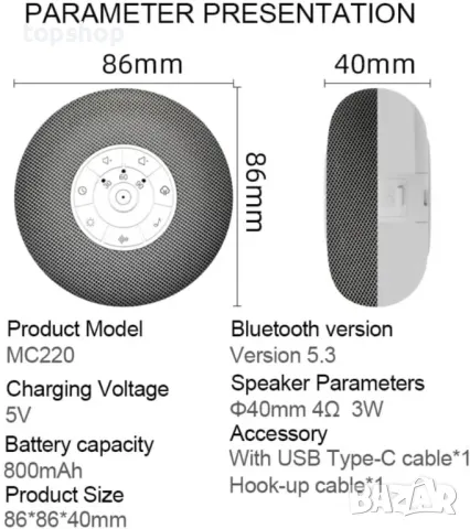 LED нощна лампа ZOESON с безжичен високоговорител, машина за бял шум, 39 успокояващи звука, снимка 7 - Детски нощни лампи - 50307520