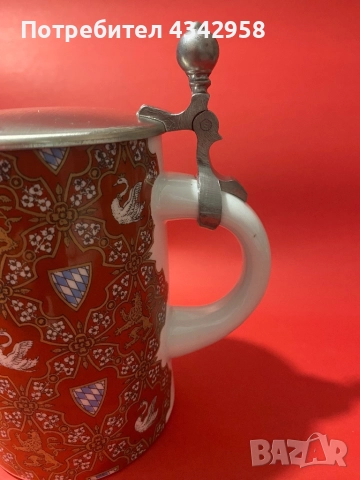 Vintage.Немска бирена чаша., снимка 3 - Антикварни и старинни предмети - 52895564