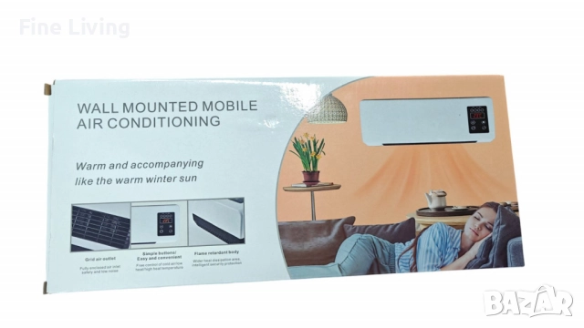 Печка за стенен монтаж с двойно предназначение – отопление и охлаждане, снимка 7 - Отоплителни печки - 52803897