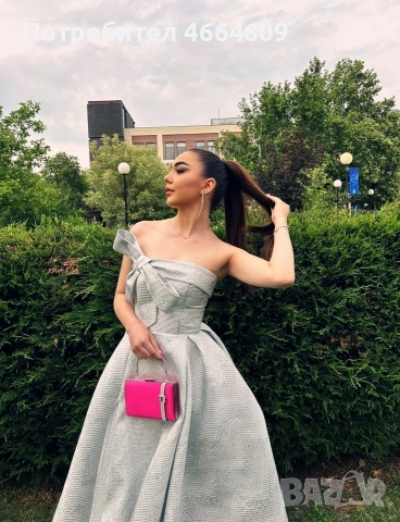 Бална рокля, размер с/м (tall), купувана от бутик, носена броени часове, снимка 2 - Сватбени рокли - 52589194