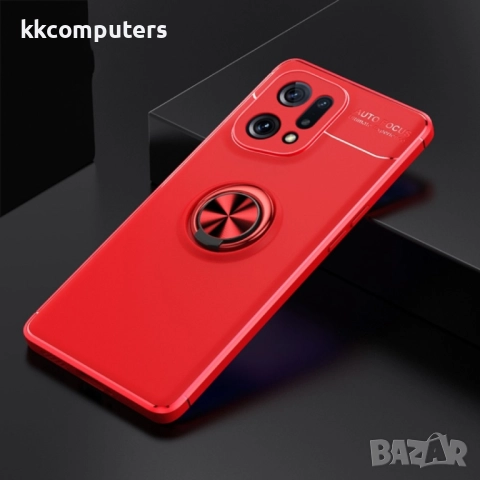OPPO Find X5 Удароустойчив Ring Holder Калъф и Протектор, снимка 11 - Калъфи, кейсове - 52057264