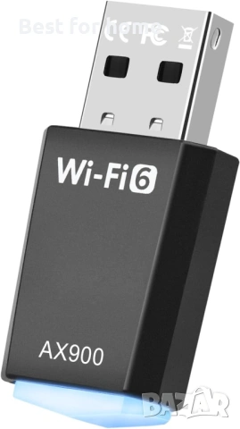 AX900 USB WLAN адаптер за компютър - двубандов 2.4GHz/5GHz с вграден драйвер