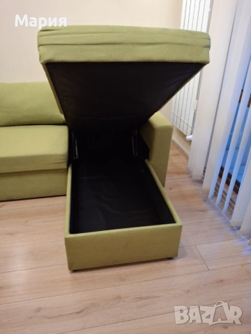 Разтегателен ъглов диван , снимка 2 - Дивани и мека мебел - 53948633