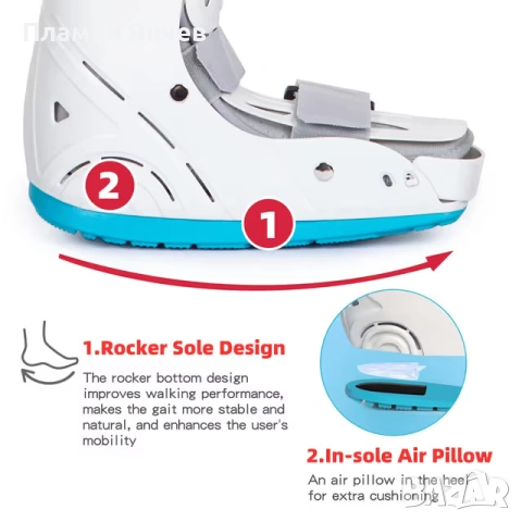 Ботуш за ходене Air Cam за възстановяване на глезена, снимка 5 - Други спортове - 54207796